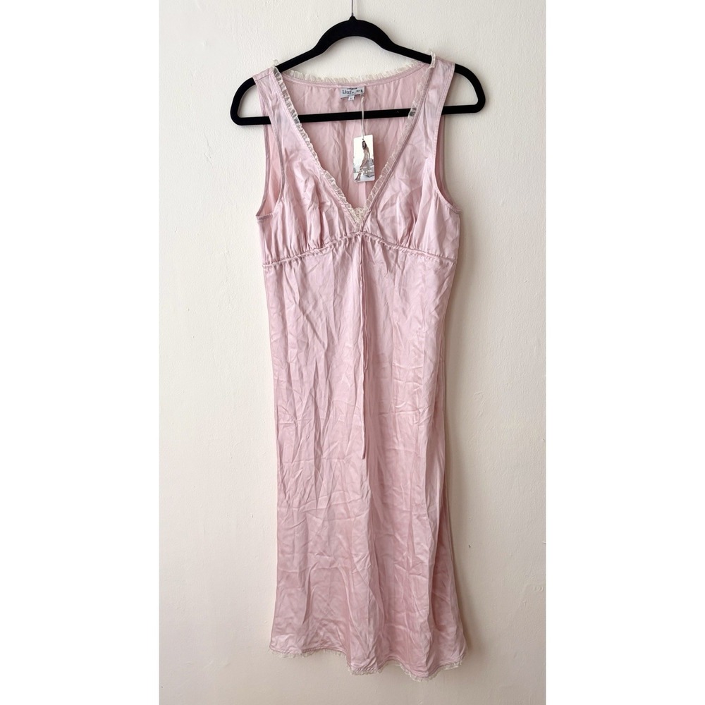 Little Joe Woman by Gail Elliott NWT Silk Pink Dress In Pink Size Large